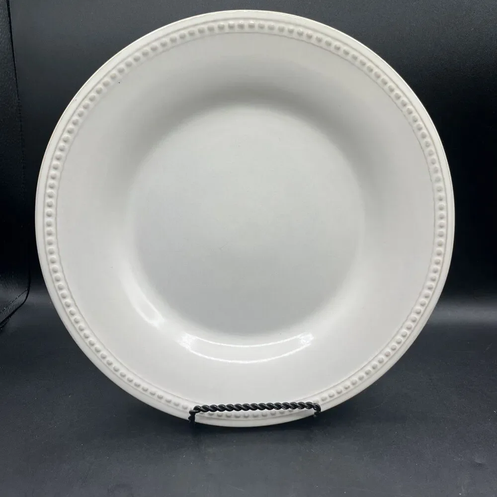Pier 1 Imports Spice Route Salt Stoneware Dinner Plate 10.5